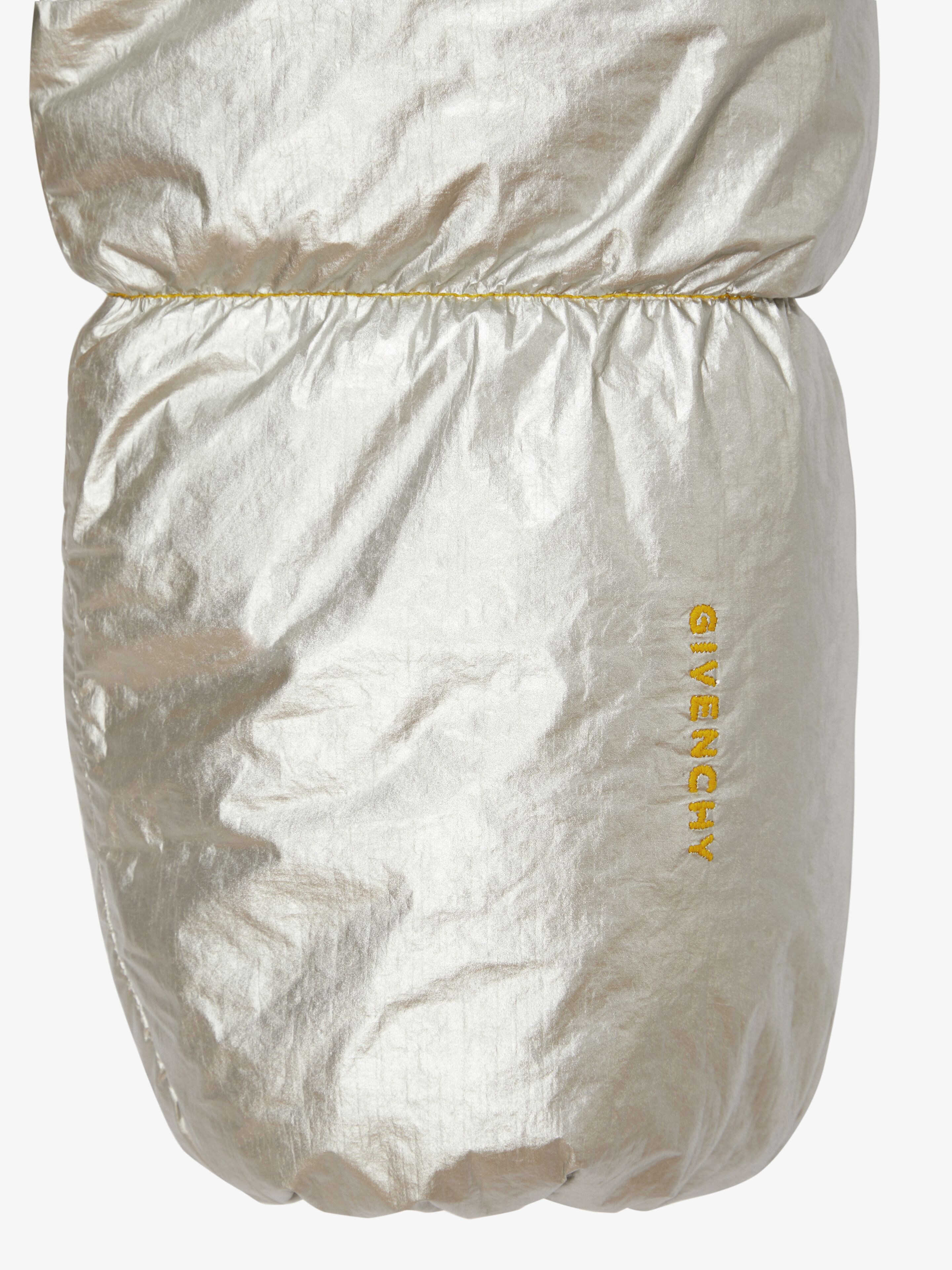 LAMINATED HOODED PUFFER - 7