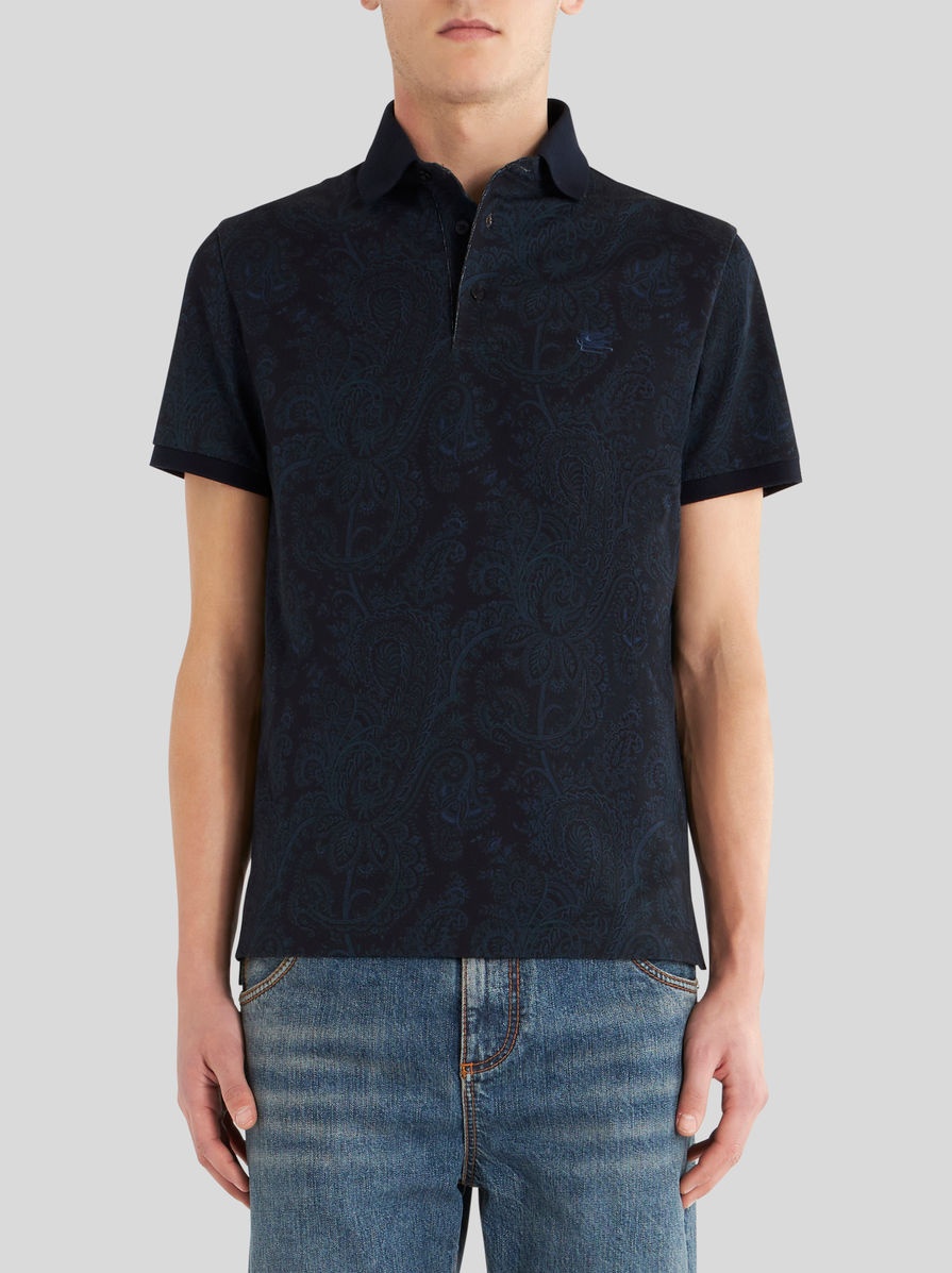 PAISLEY COTTON POLO SHIRT - 2