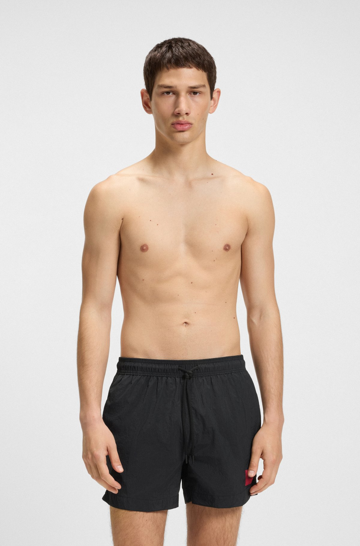 QUICK-DRYING SWIM SHORTS IN RECYCLED MATERIAL WITH LOGO - 2