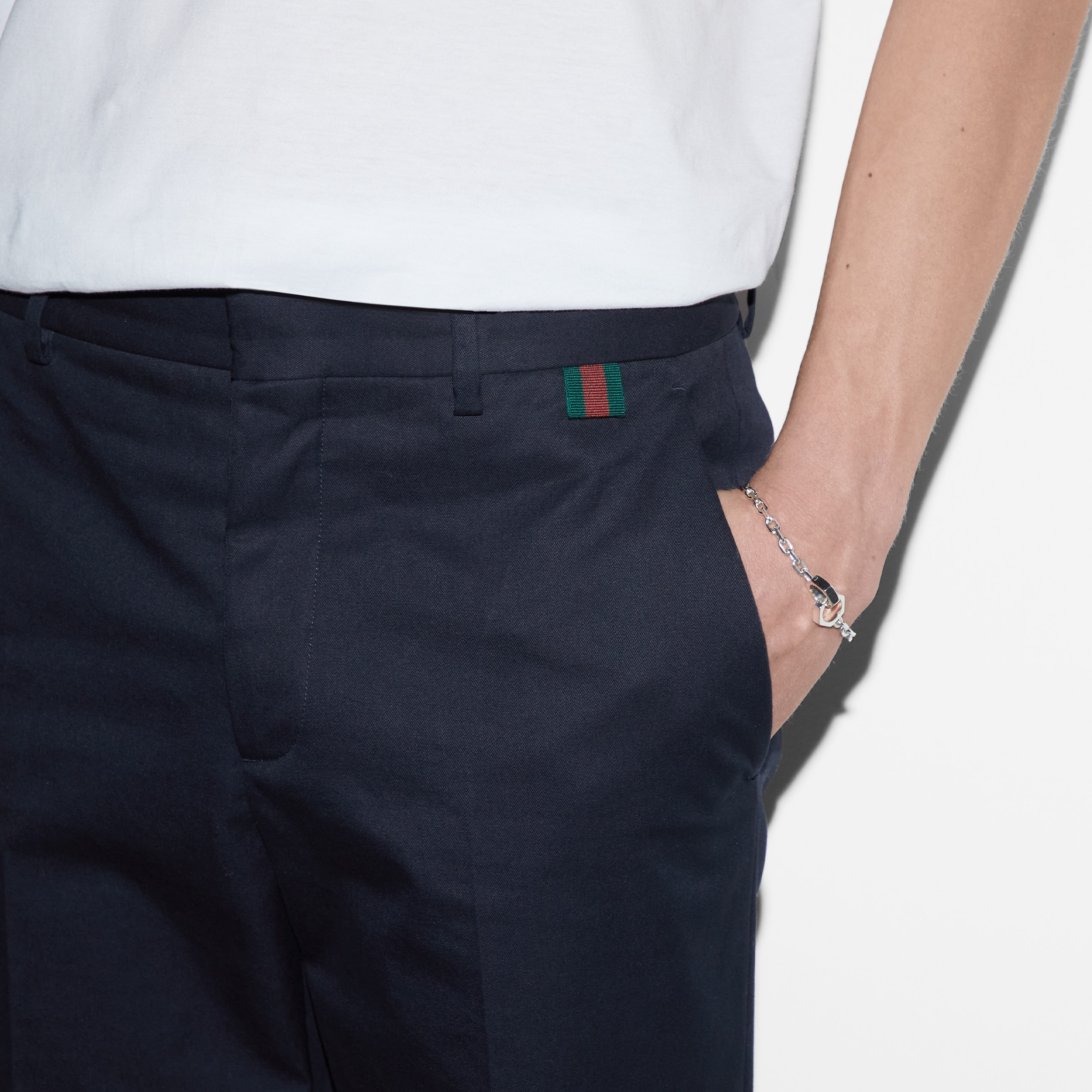 Double cotton twill pant with Web - 5