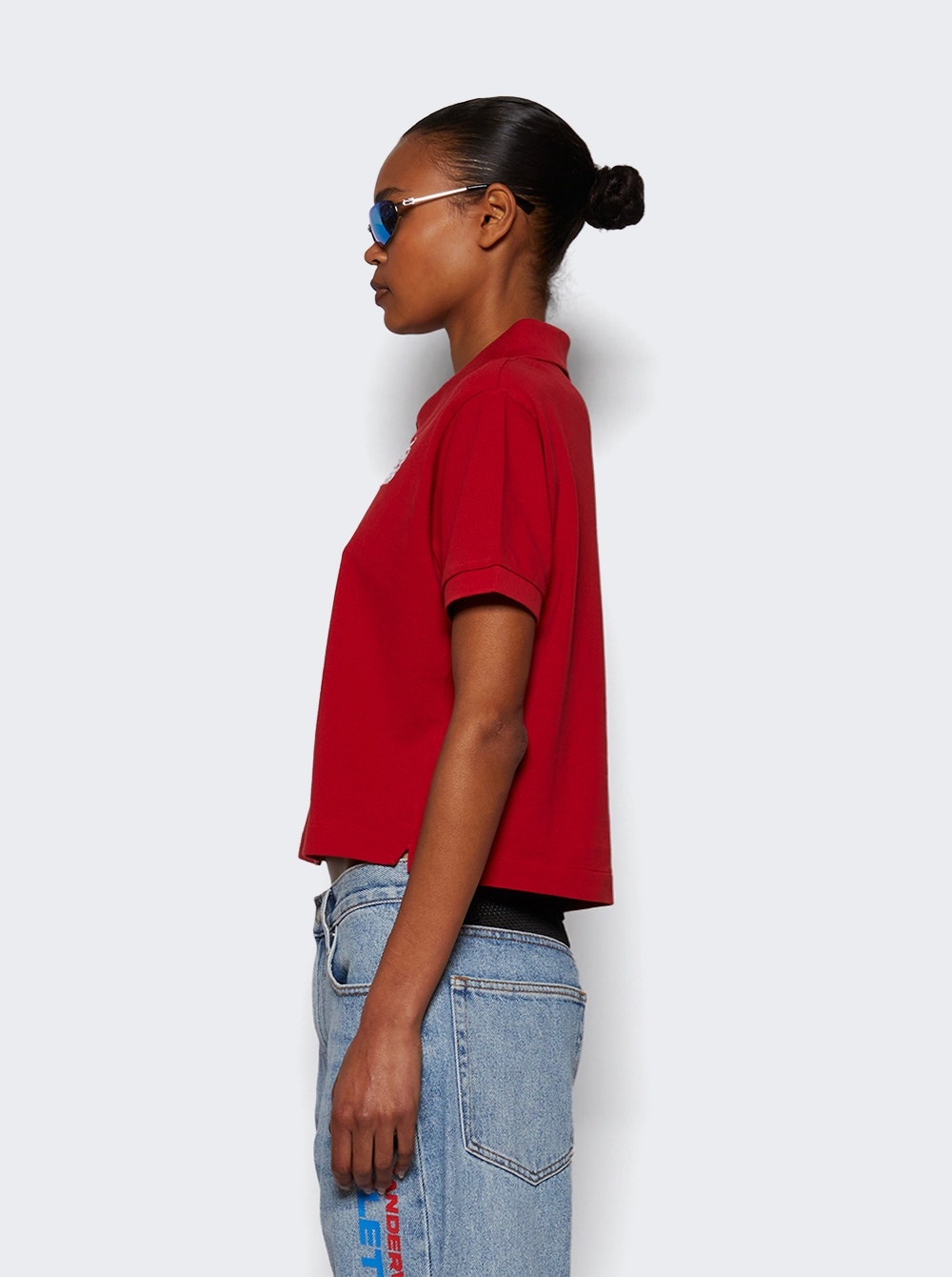 H&w Crest Pique Polo Shirt Ruby - 3