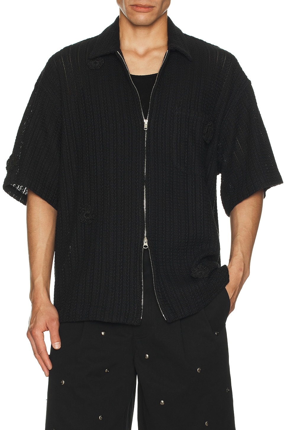 Daisy Zip Up Gym Shirt - 3