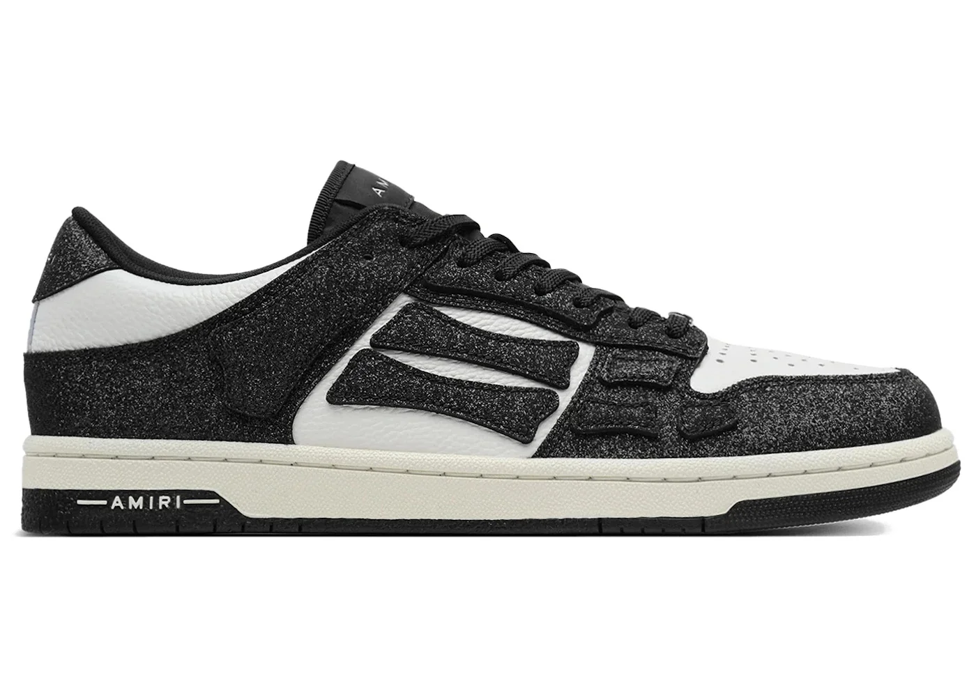 AMIRI Skel Top Low Shimmer Black White (Women's) - 1