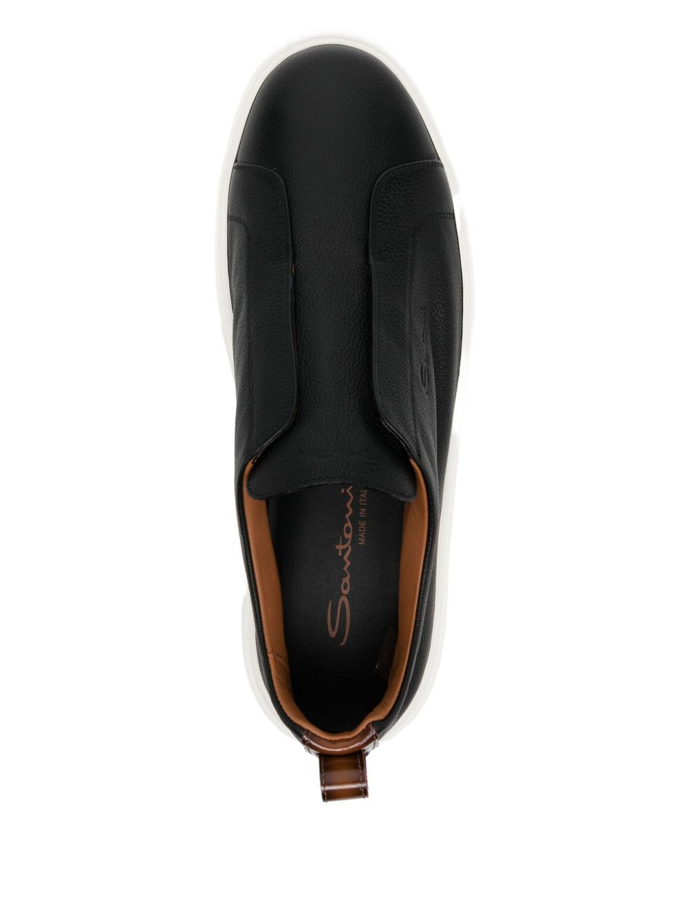 tumbled leather sneakers - 4