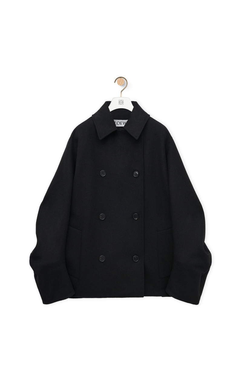 Peacoat in wool and cashmere 1