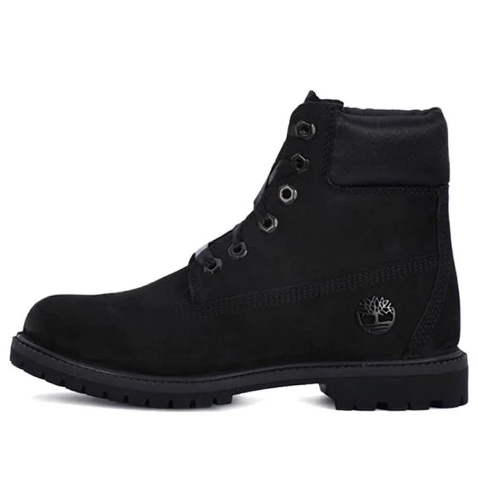 (WMNS) Timberland 6 Inch Premium Red tag Boots 'Black Nubuck' A1TJQ - 1