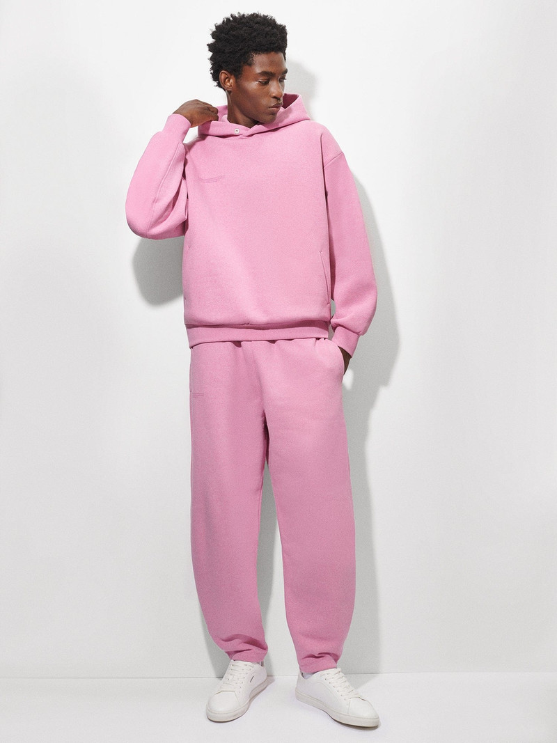 PANGAIA Mens Reclaimed Cotton Barrel-Leg Track Pants - Reclaim Sakura outlook