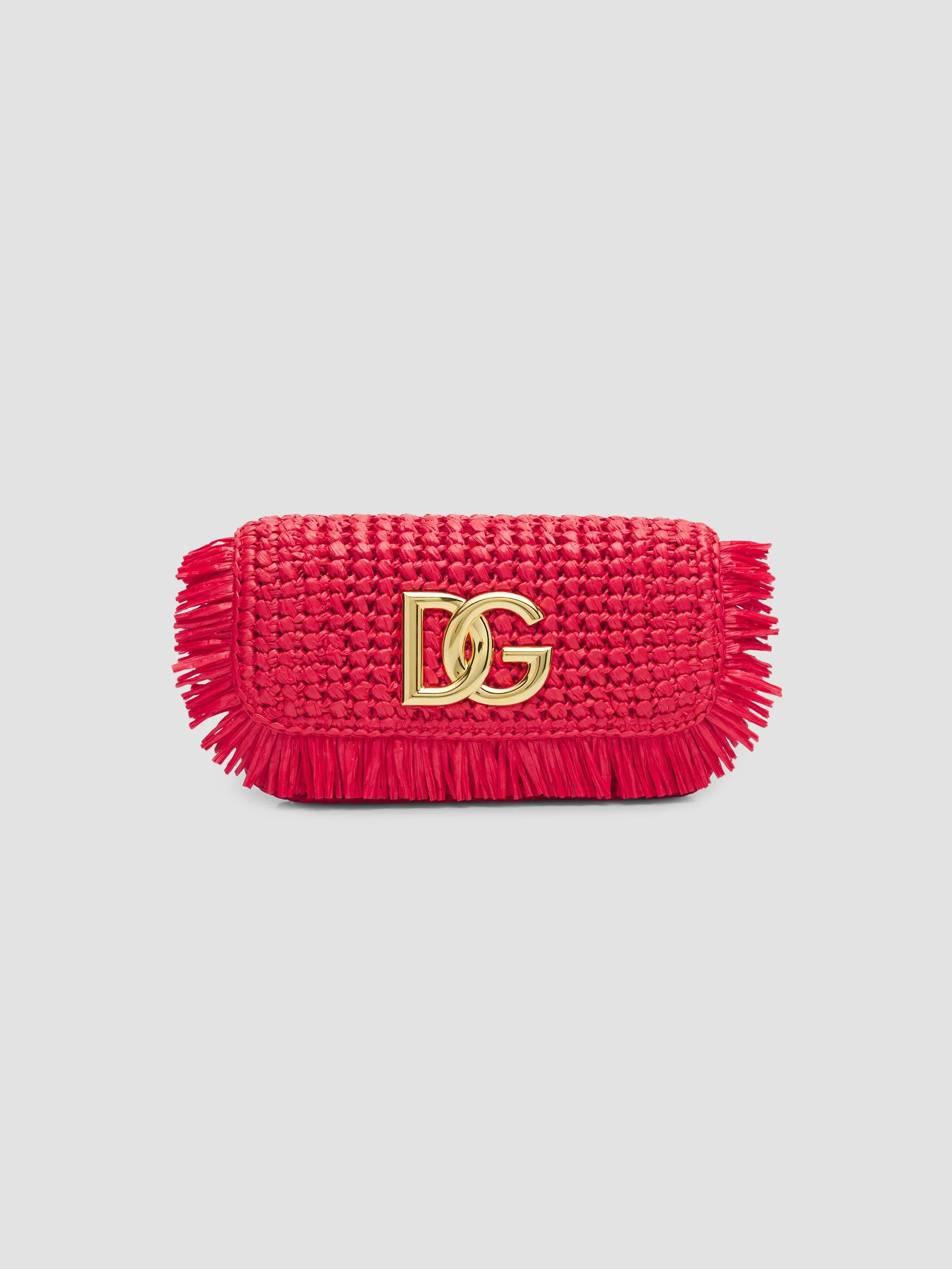 Women's Anticipo Carretto Raffia Shoulder Bag - Poppy Red - 1