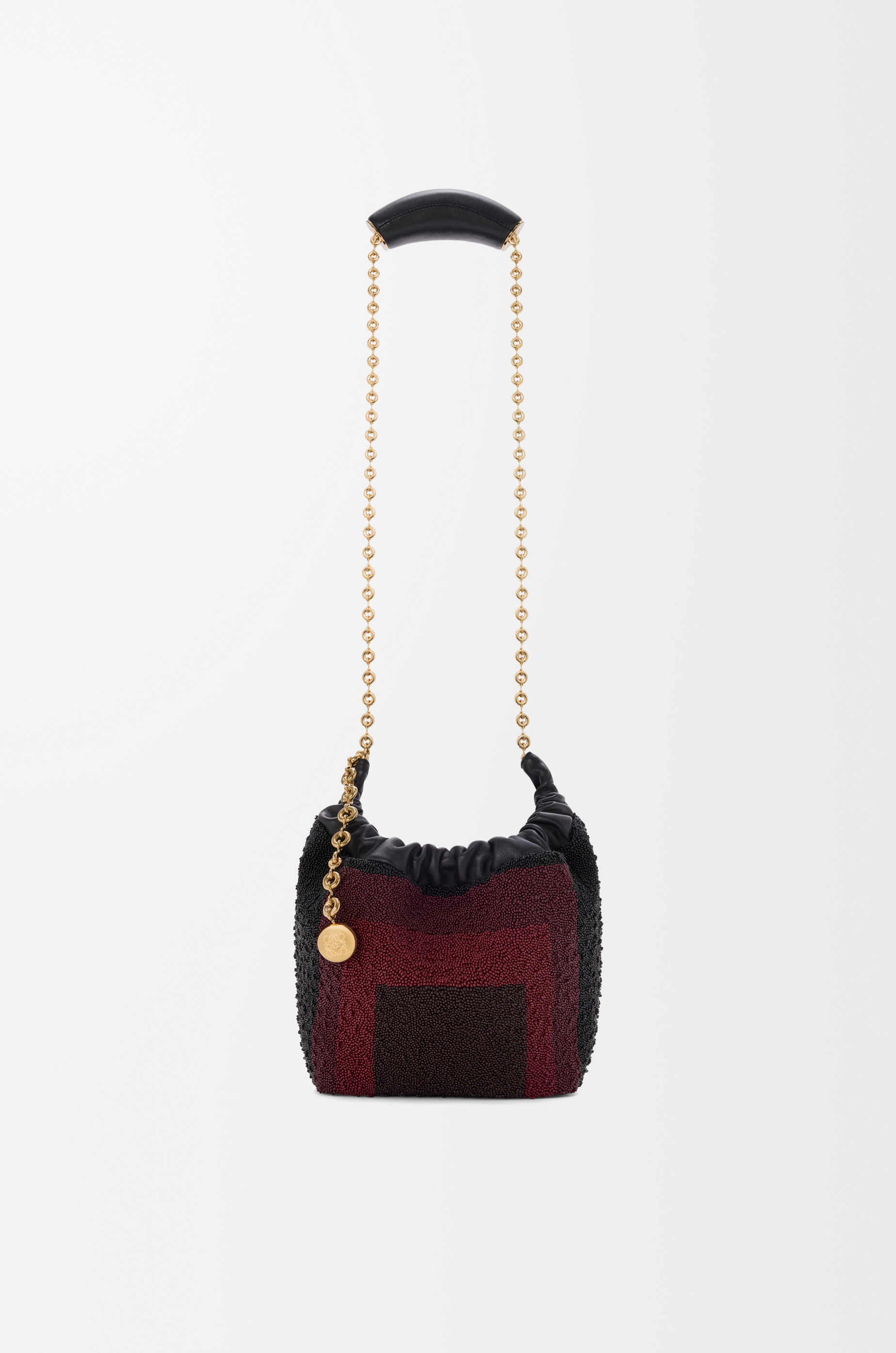 Mini Squeeze bag in beaded leather - 7