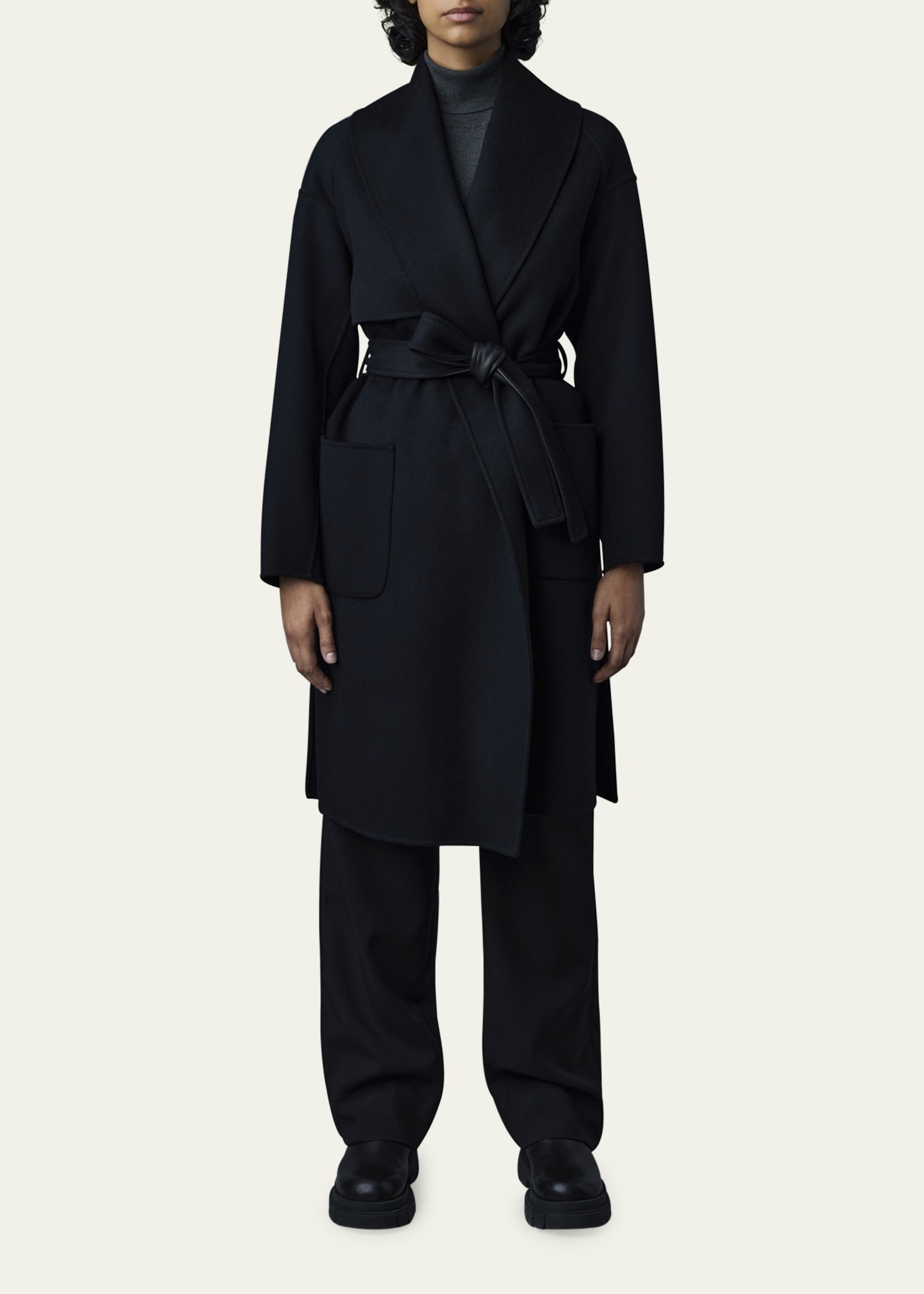 Thalia Belted Wool Coat - 2