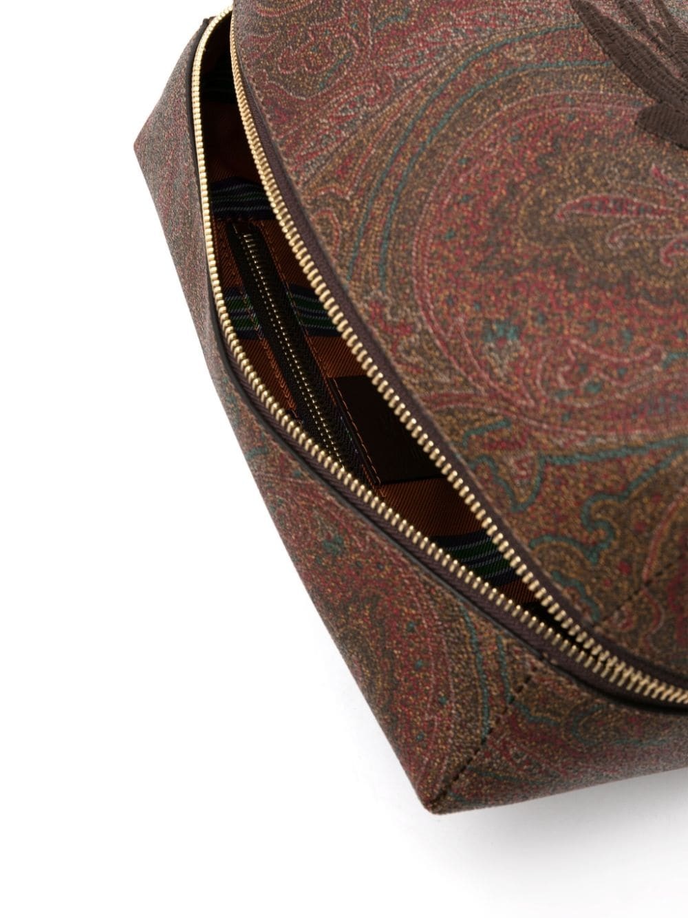 Pegaso-embroidered paisley-print wash bag - 3