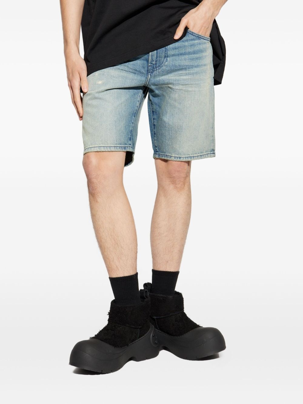 D-Fin denim shorts - 3