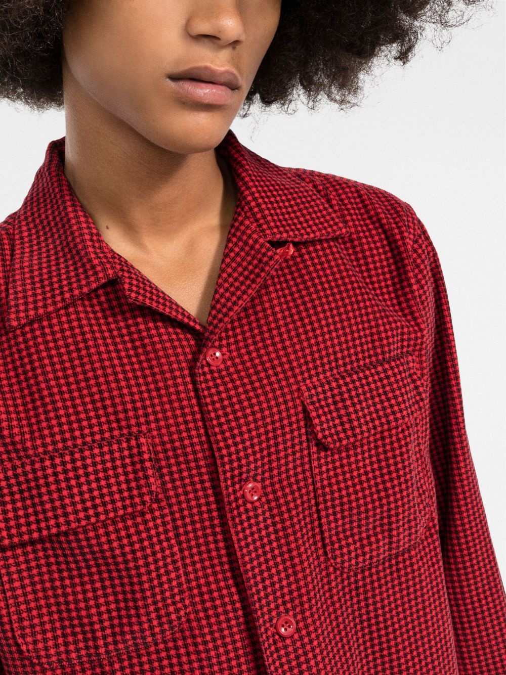 oversized dogtooth shirt - 5