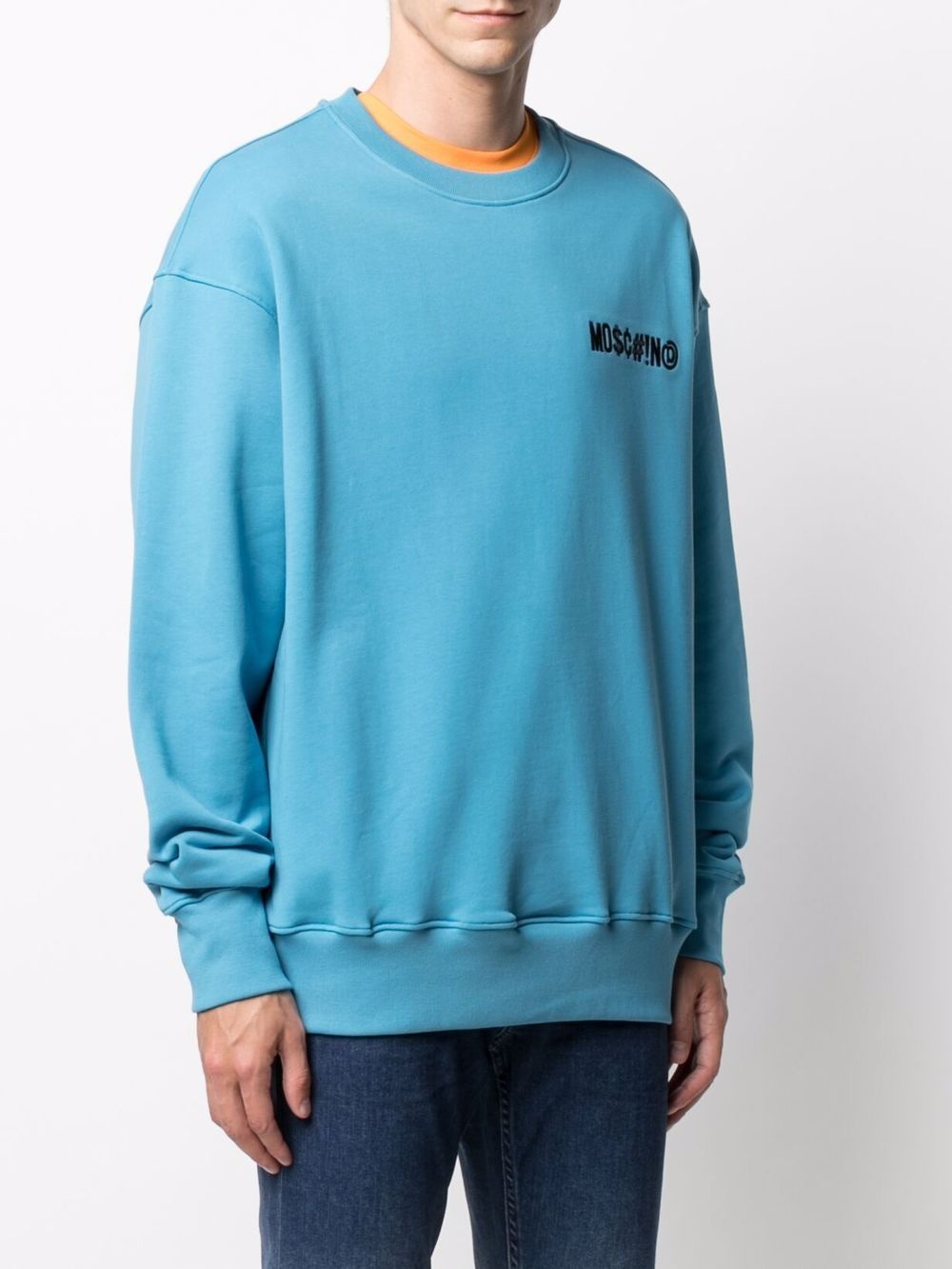 logo-patch funnel-neck jumper - 3