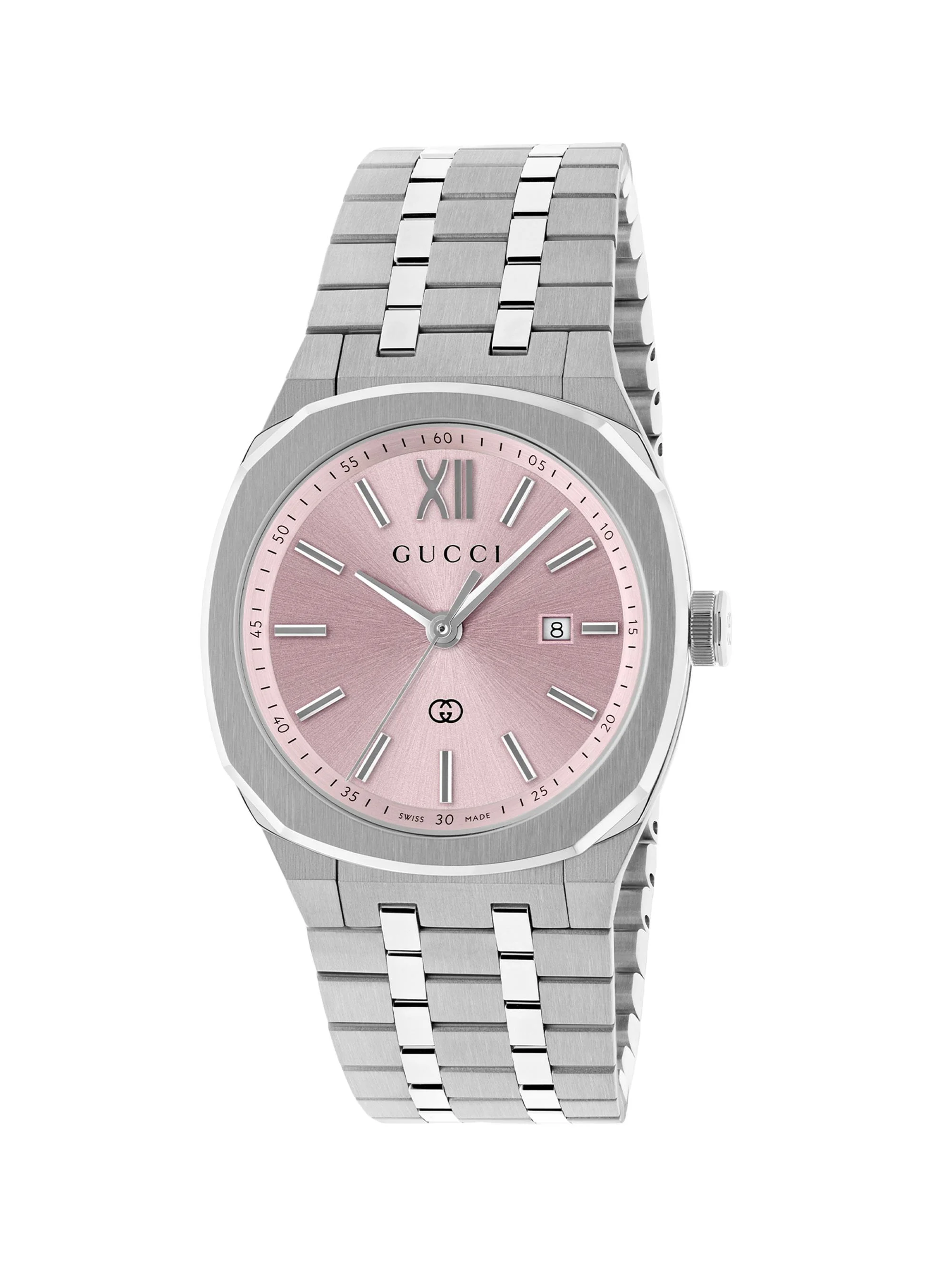 Men's 25H Stainless Steel Bracelet Watch/30MM - Steel - 1