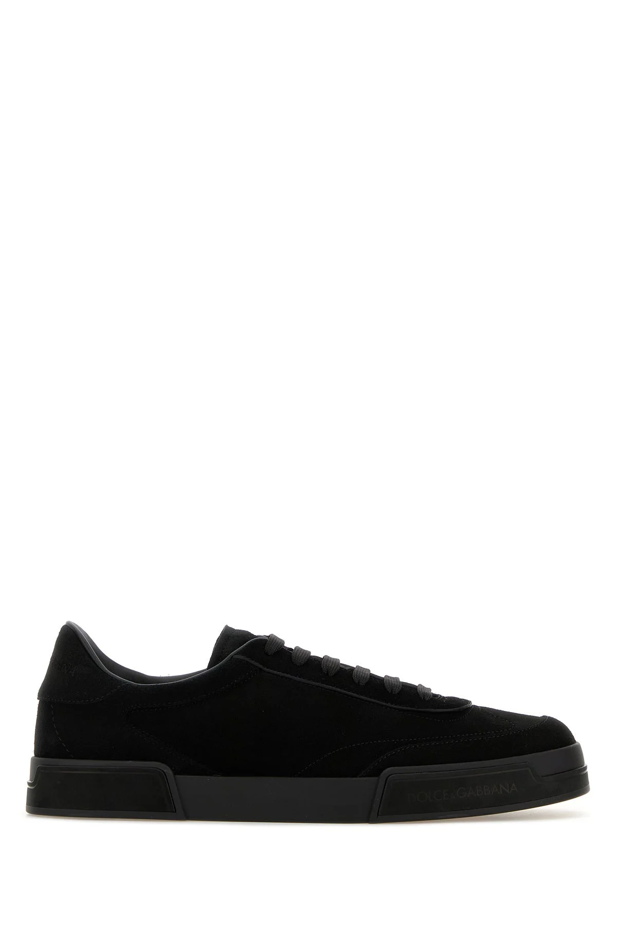 Black suede sneakers - 1