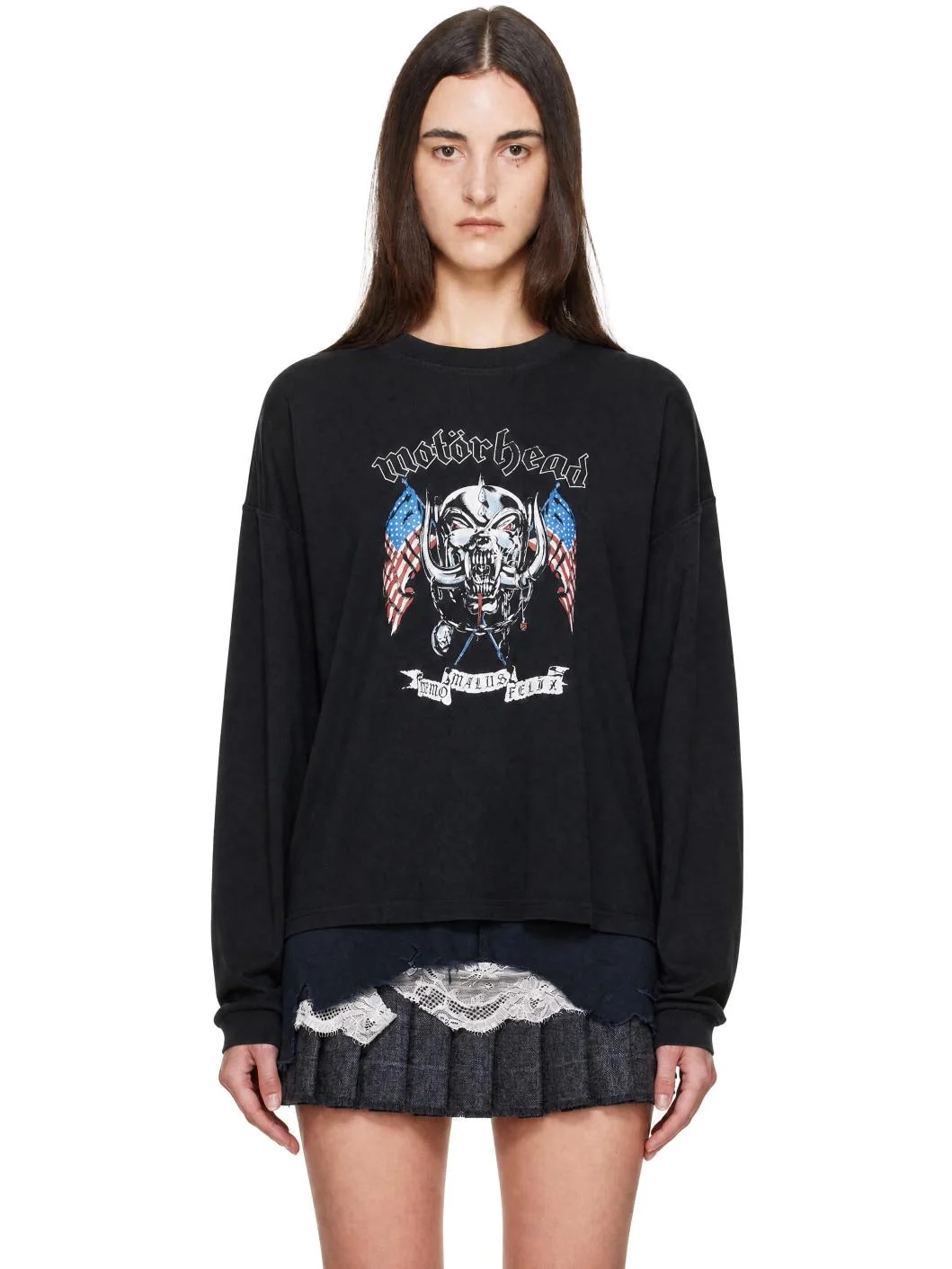 Black Motorhead Edition Flag Longsleeve T-shirt - 1
