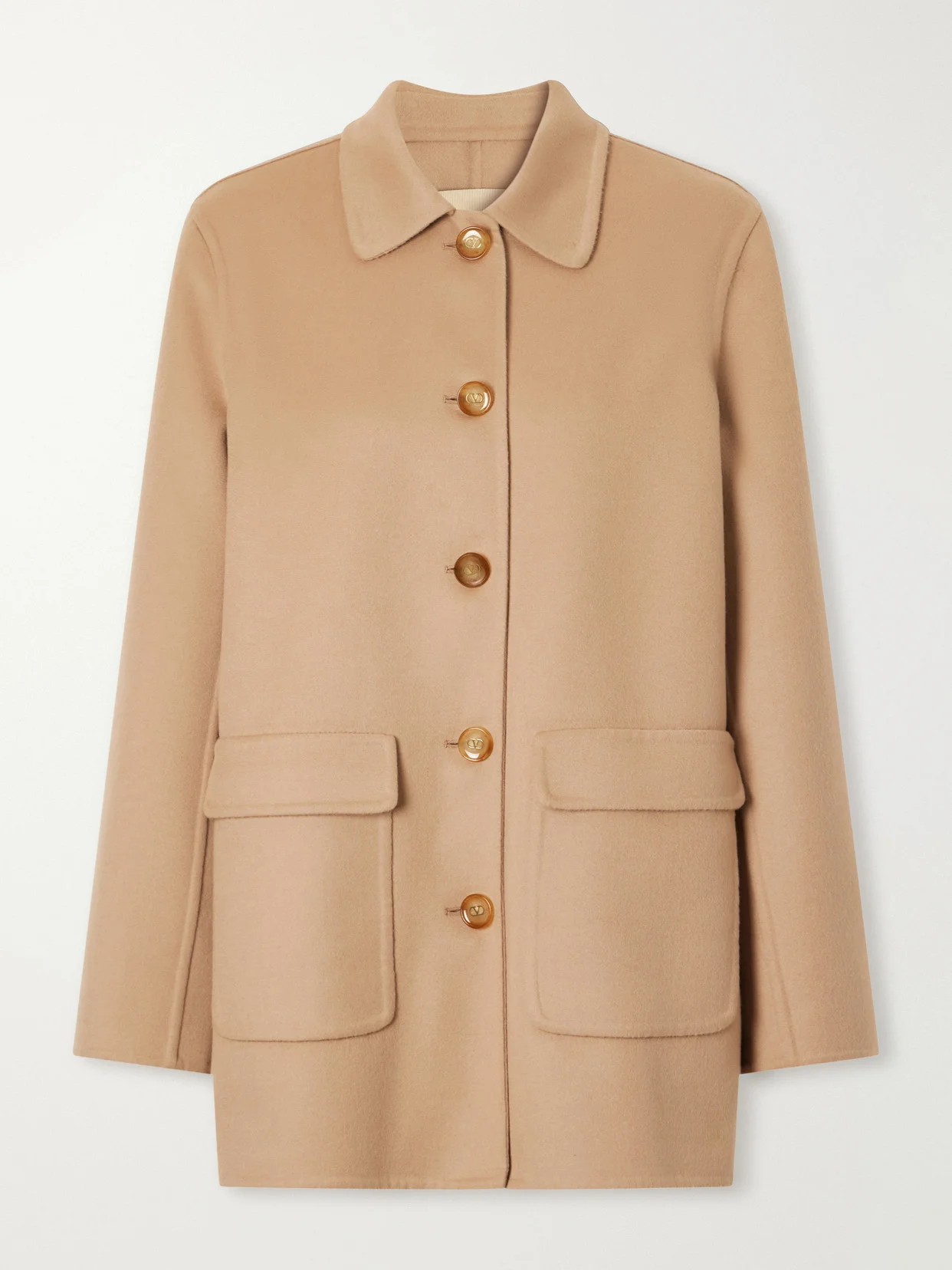Wool And Cashmere-blend Coat - 1