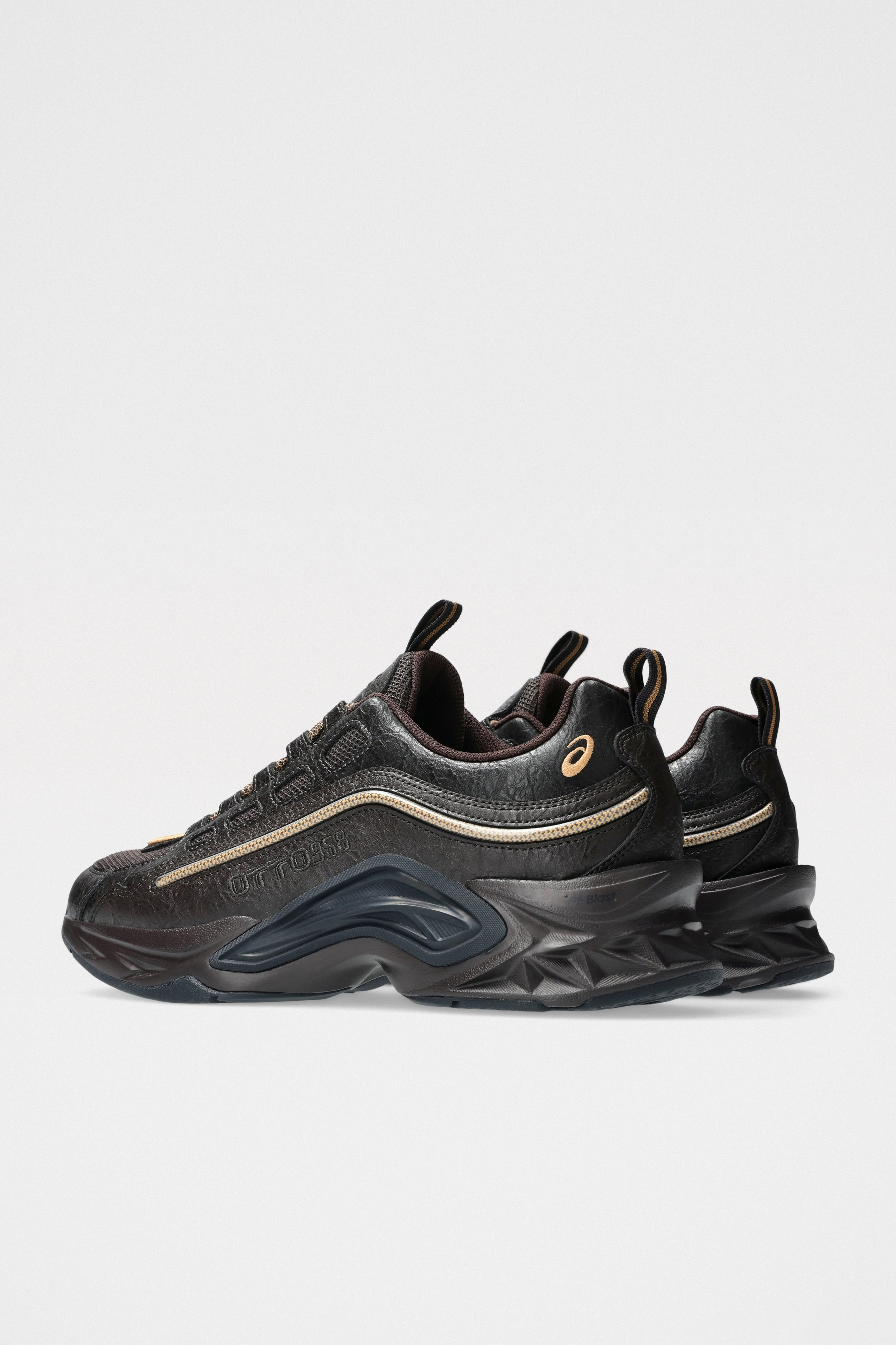 ASICS X OTTO 958 PROTOBLAST-CMLVIII DARK BROWN / PURE GOLD - 4