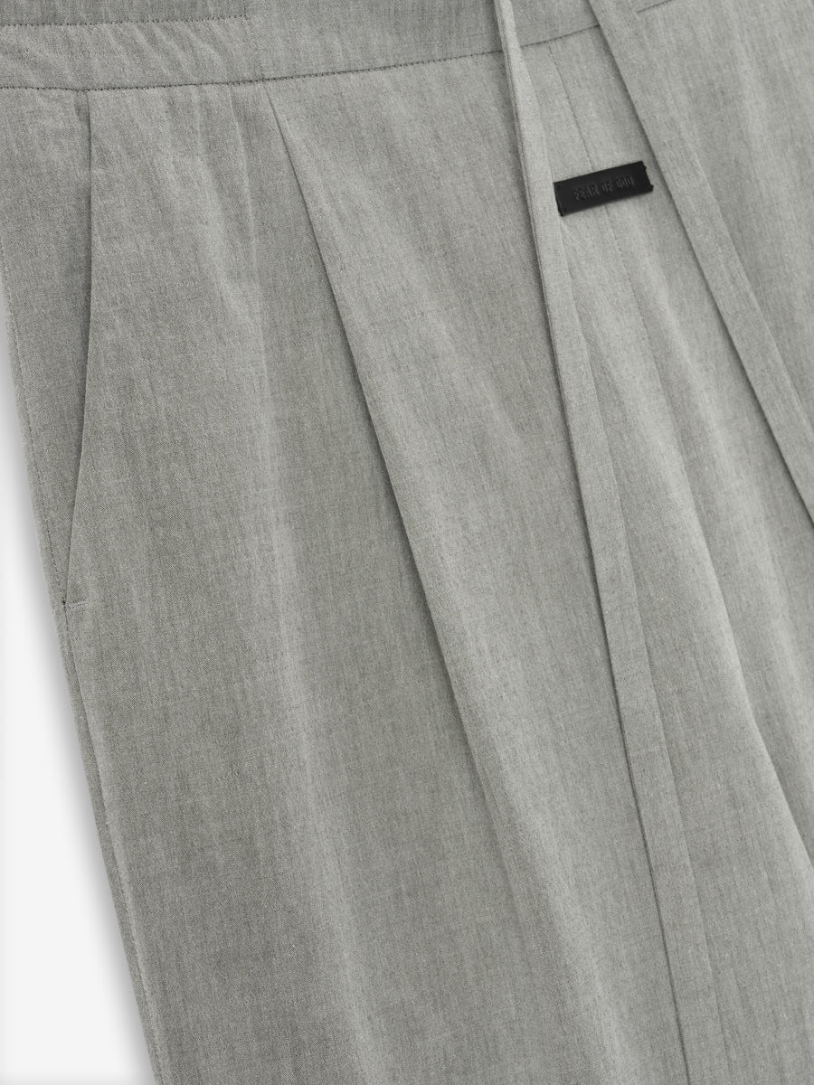 Virgin Wool Drawstring Straight Pant - 3