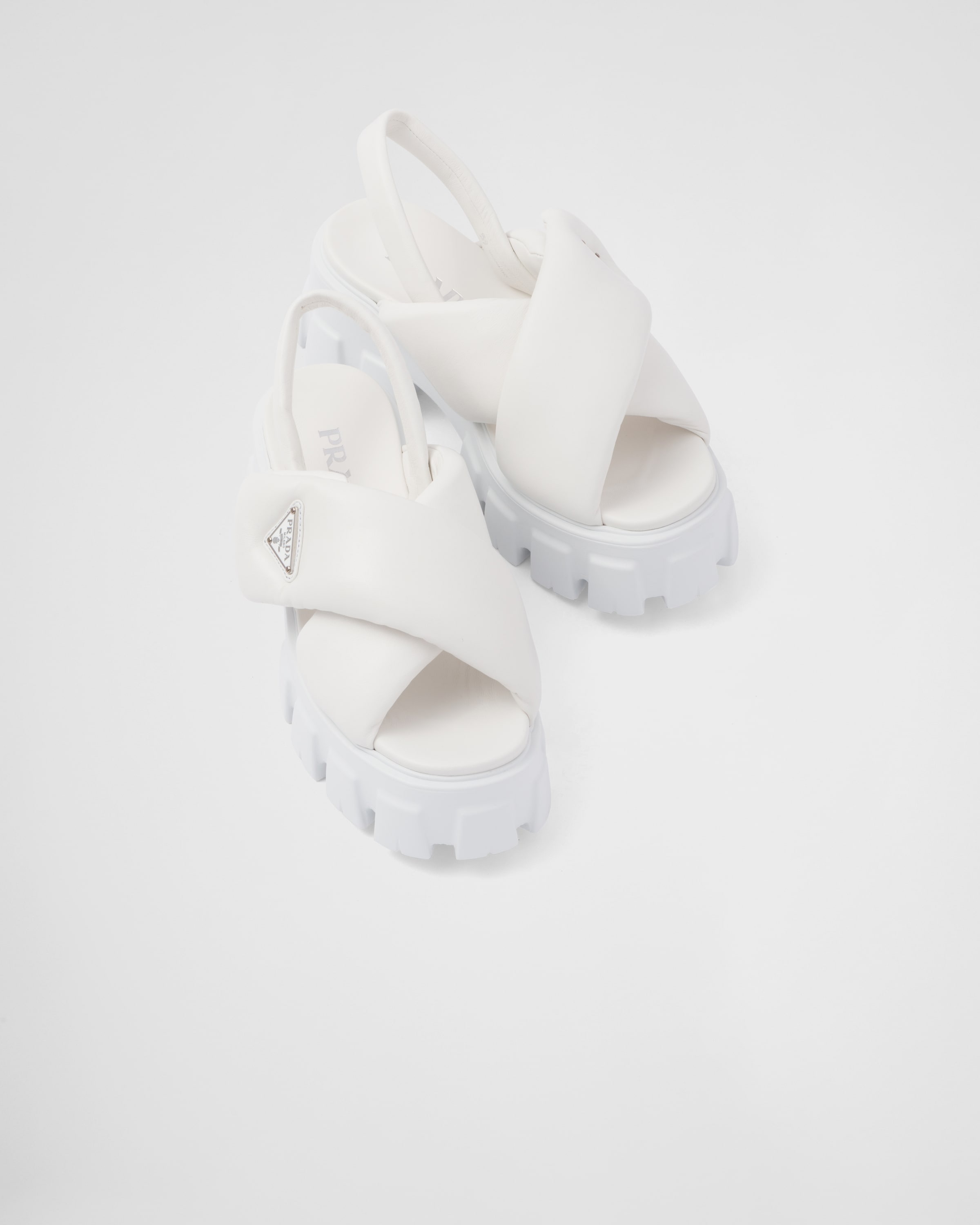 Monolith padded nappa leather sandals - 4