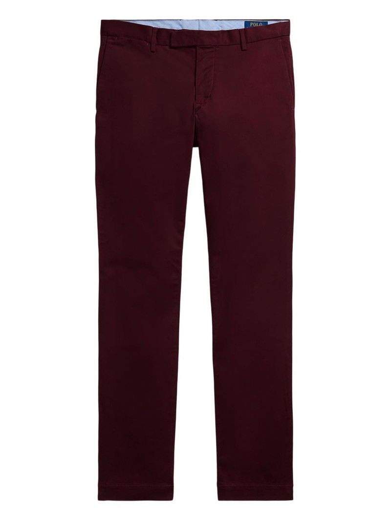 side-pockets flat-front trousers 1