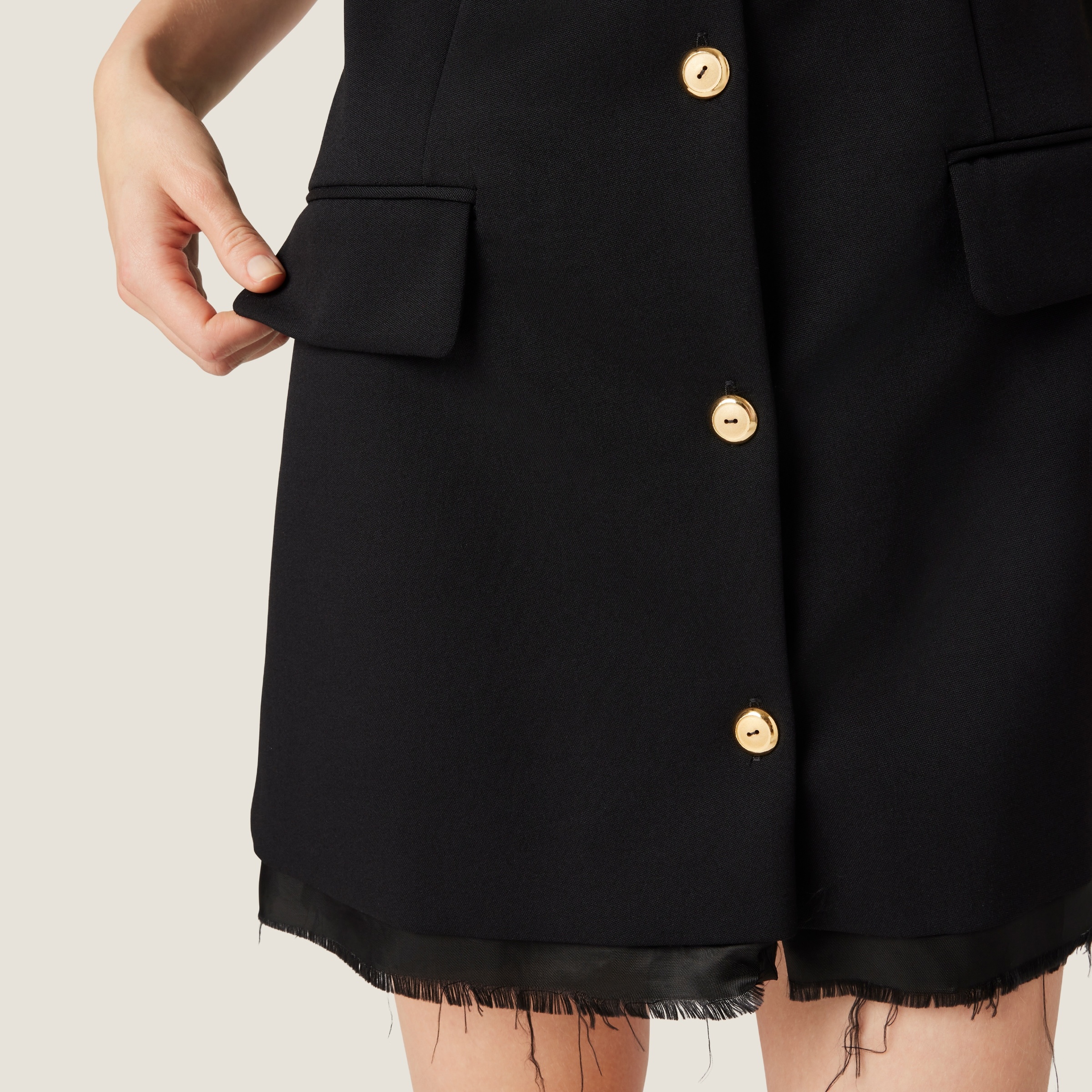 Grain de poudre wool mini-dress - 5