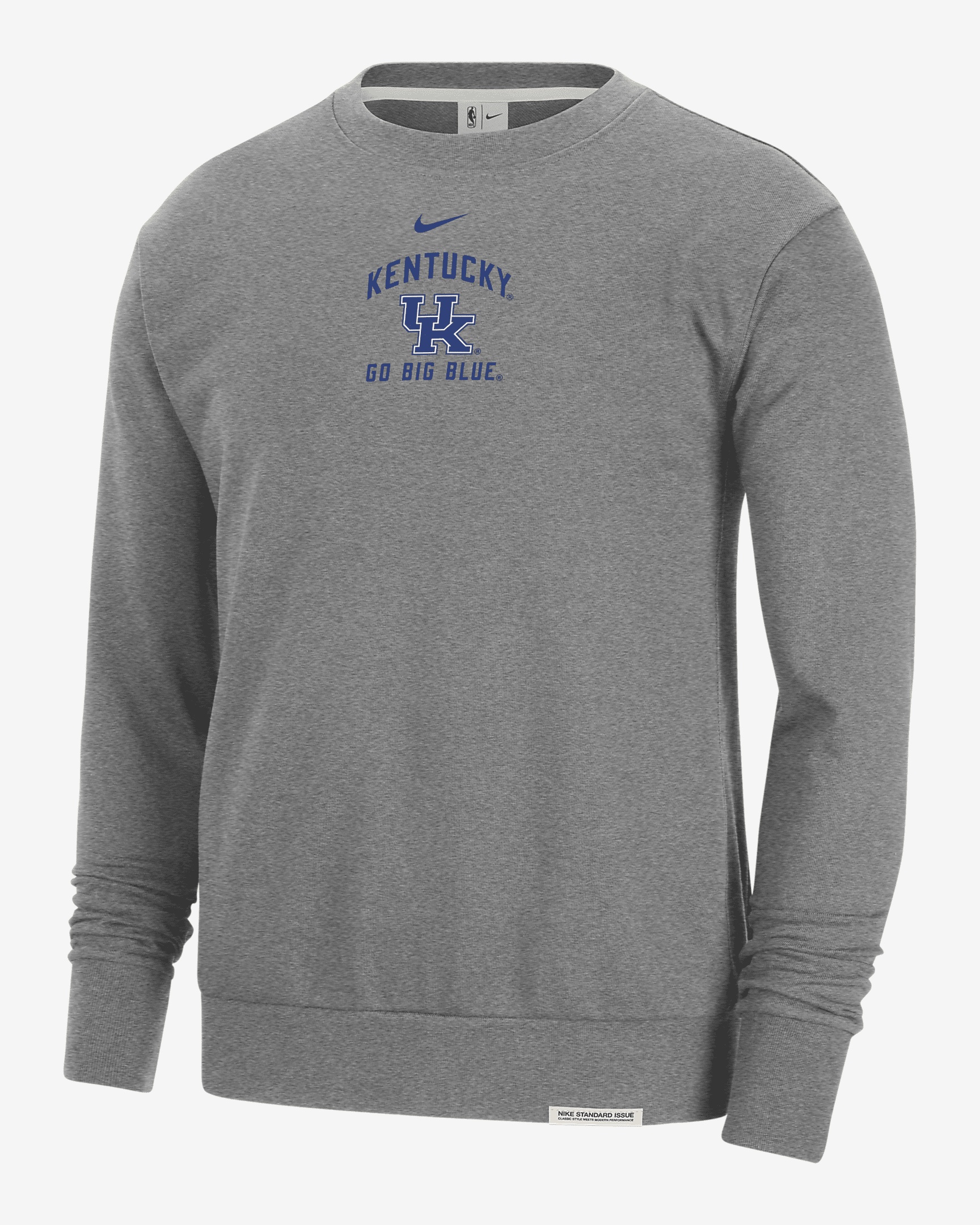 Kentucky Standard Issue Nike Men's College Fleece Crew-Neck Sweatshirt - 1