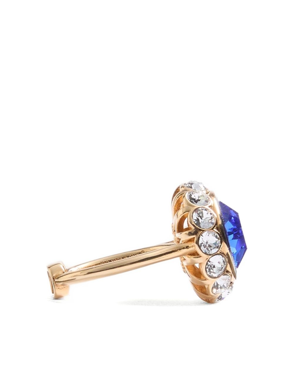 VLOGO SIGNATURE RING IN METAL, ENAMEL AND CRYSTALS - 3