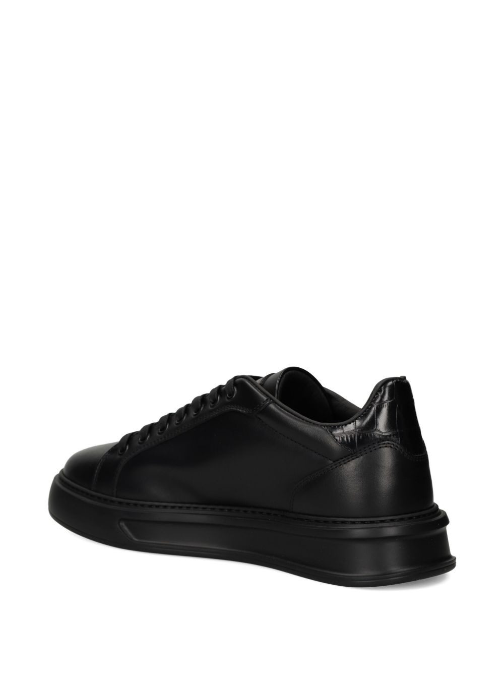 logo-plaque platform sneakers - 4