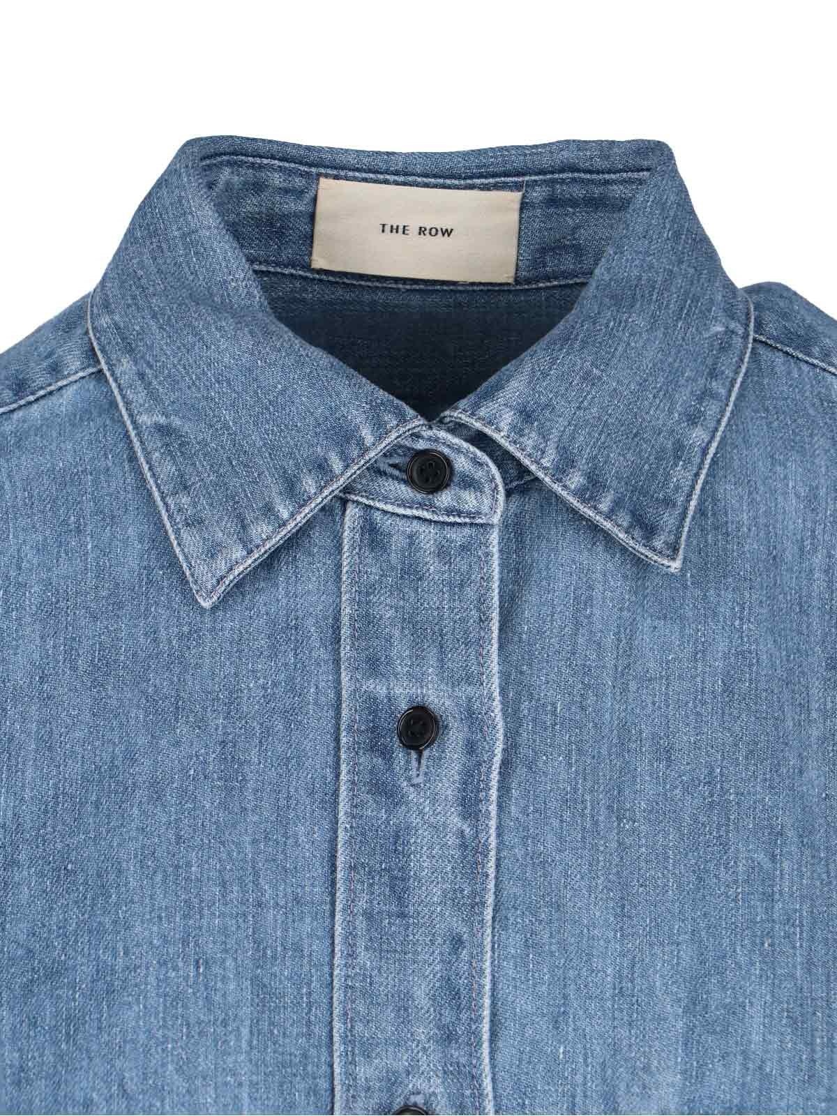 'NESSON' LINEN DENIM SHIRT - 3