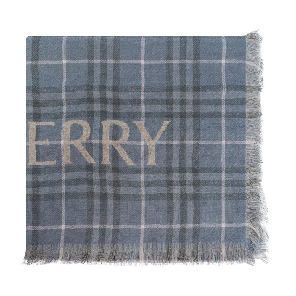 WOOL SCARF WITH CHECK PATTERN - 1