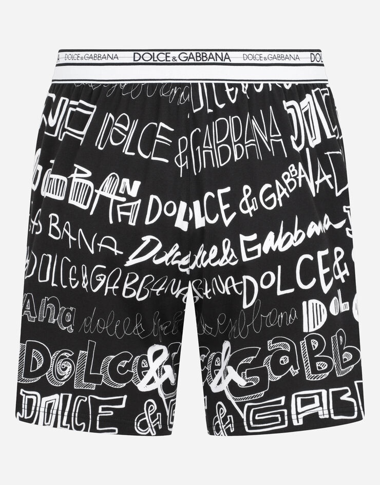 Logo-print two-way stretch cotton boxer shorts - 3