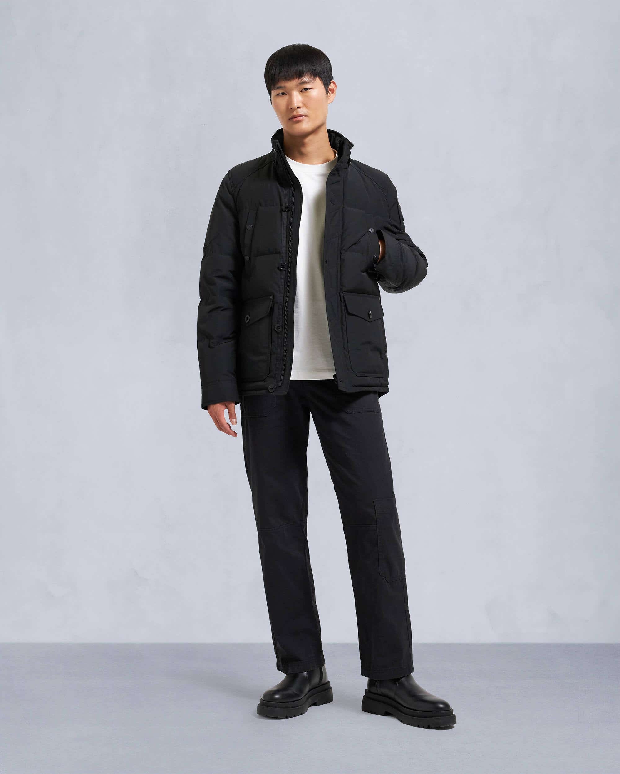 ONYX ROUND ISLAND SHEARLING DOWN JACKET - 7