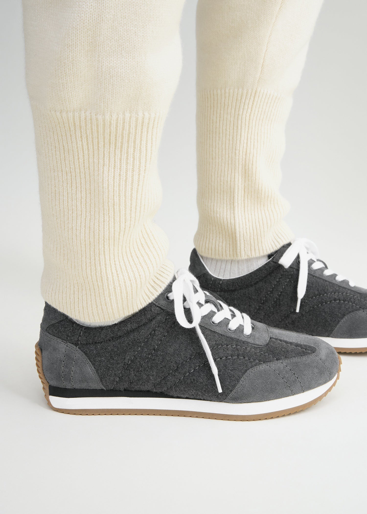 Sport sneakers dark grey melange - 3
