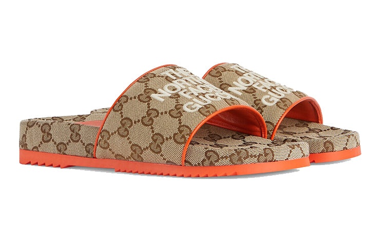 (WMNS) Gucci Slide x The North Face 'Beige Orange Monogram' 679947-2HKM0-9770 - 2