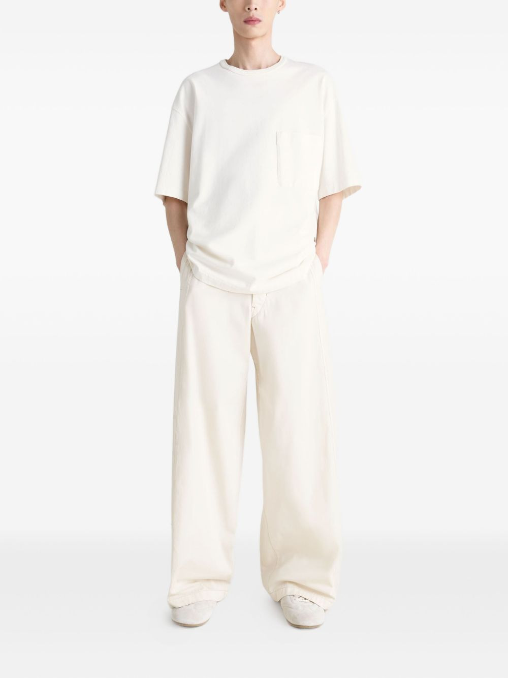 patch-pocket jersey T-shirt - 2