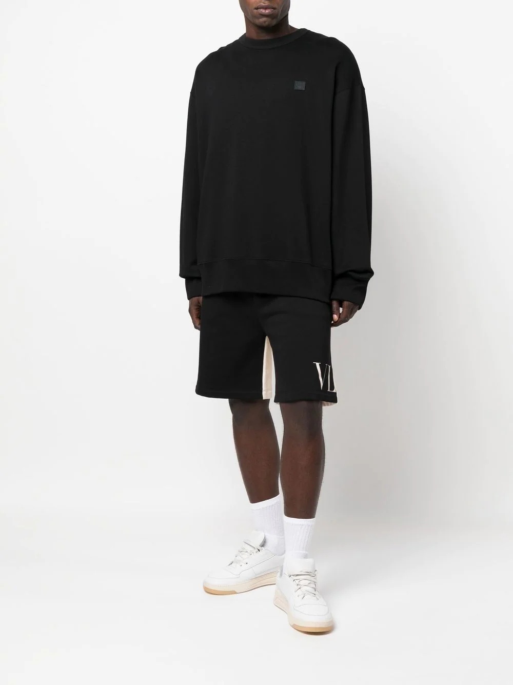 VLTN two-tone track shorts - 2