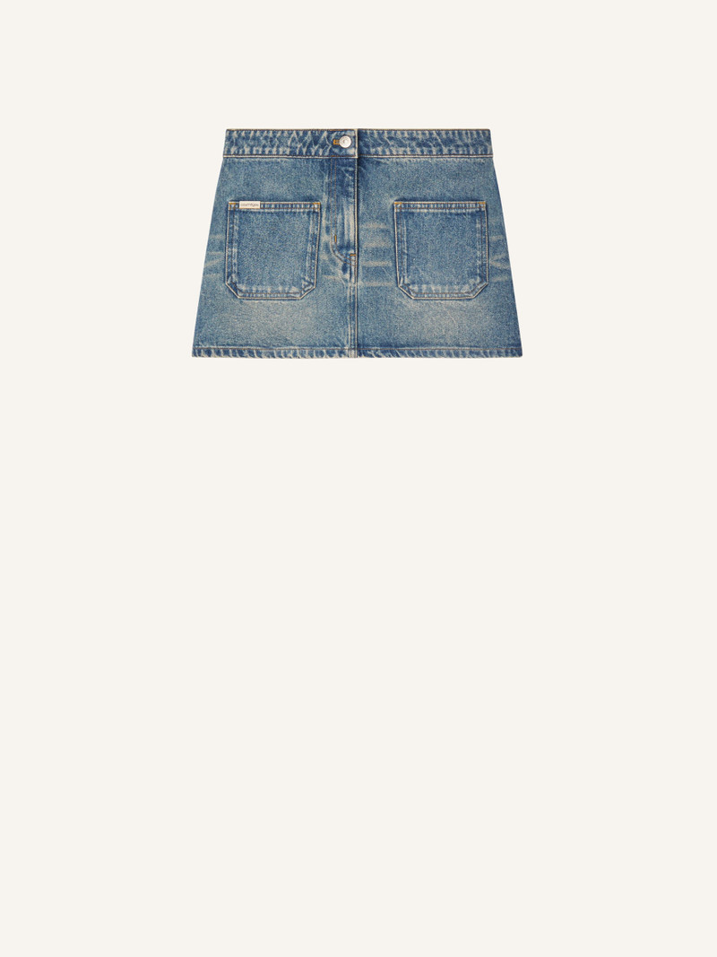 2-POCKET DENIM MINI SKIRT 1