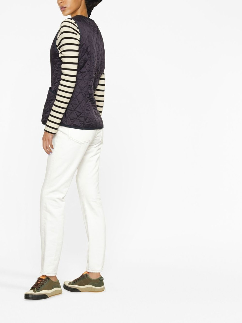 quilted V-neck gilet 3