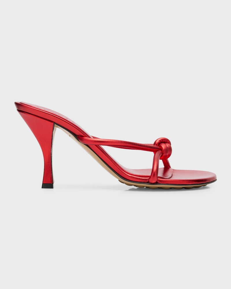 Blink Metallic Knot Slide Sandals - 1