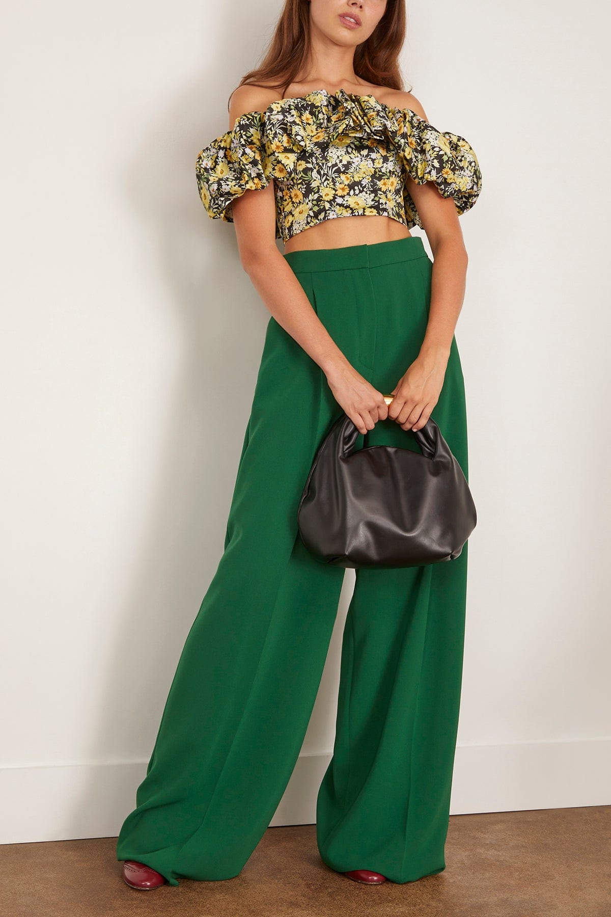Laccato Long Trouser in Emerald - 2