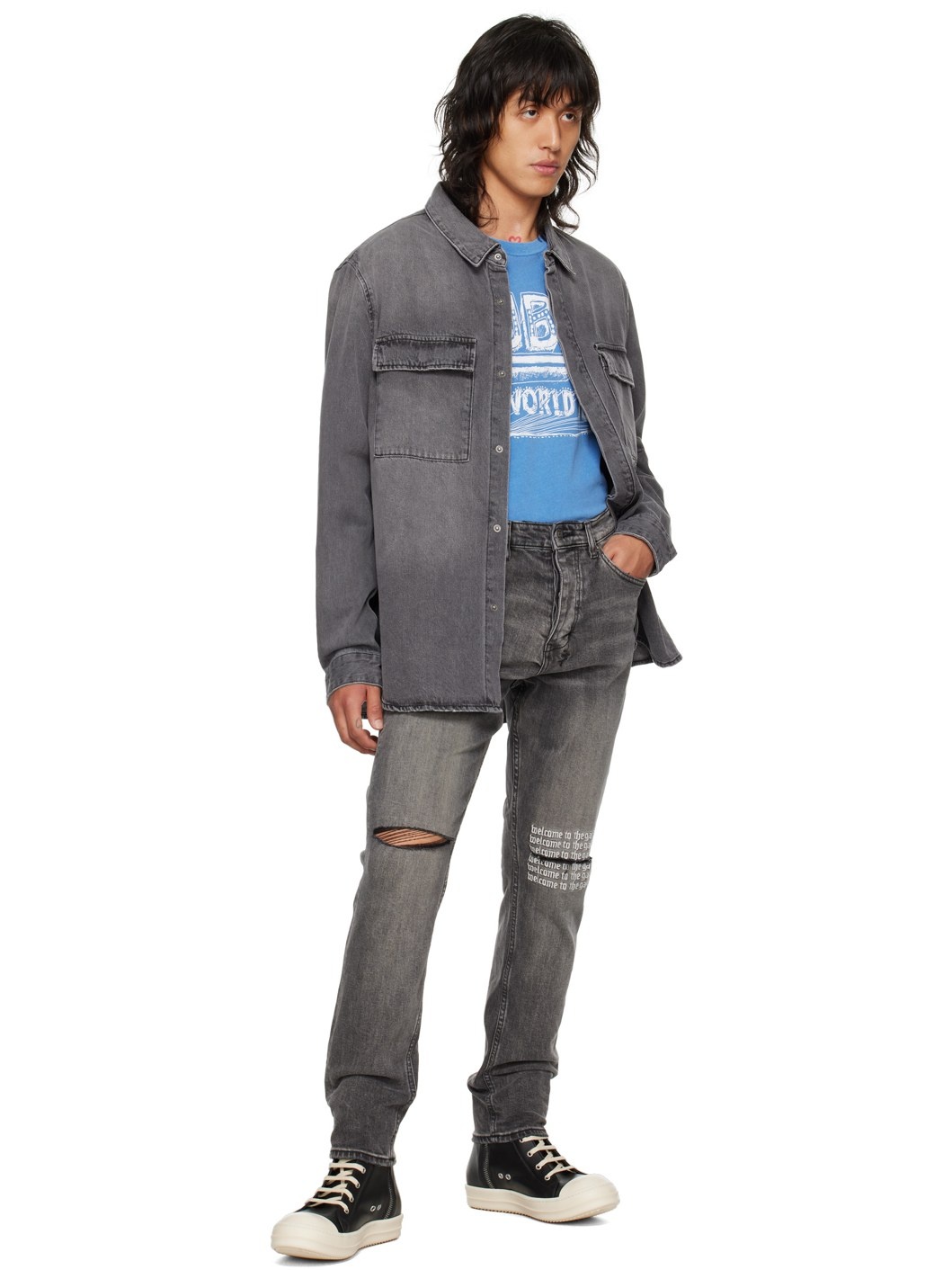 Gray Wolfgang Rose Garden Jeans - 4