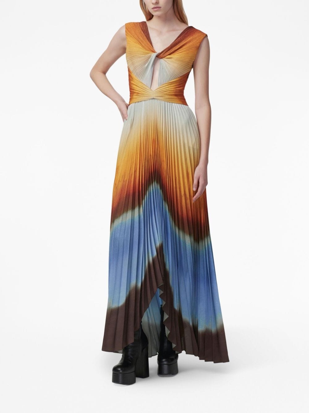 Kalymnos Shibori-print maxi dress - 2