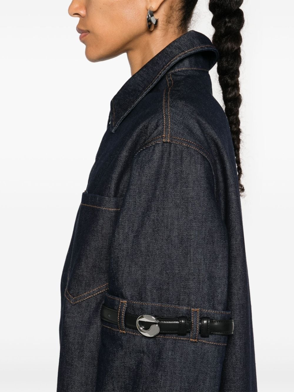 belted-sleeve jacket - 5