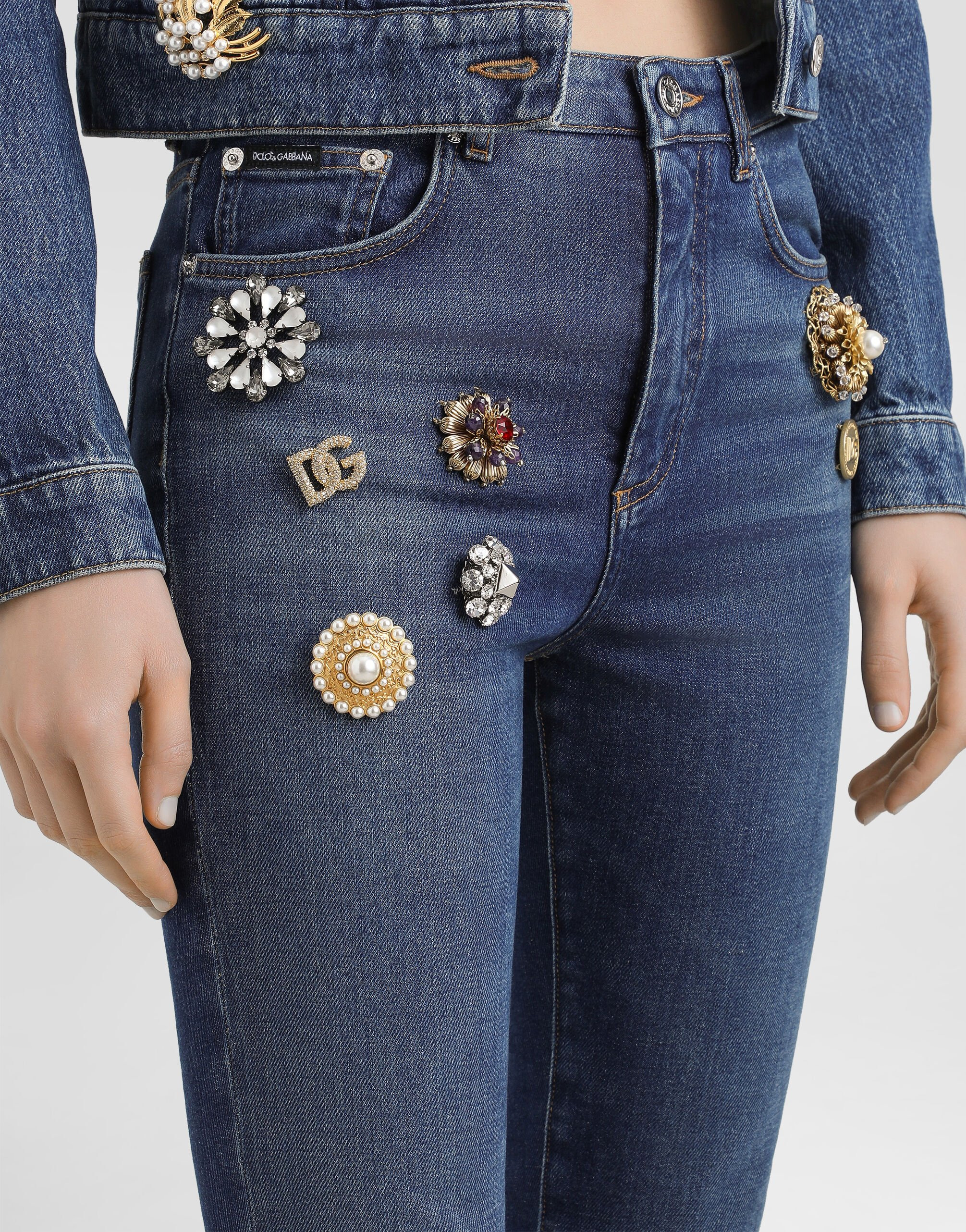 5-pocket denim trousers - 4