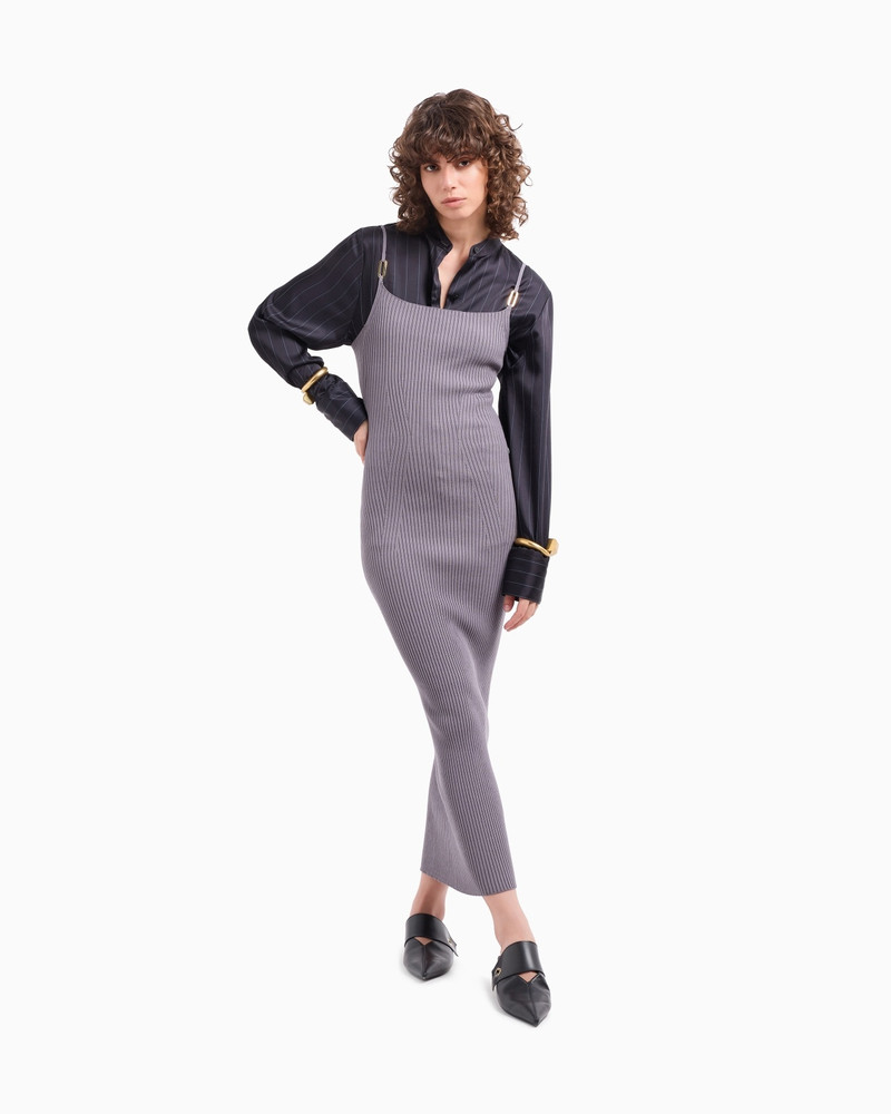 DAWN TO DUSK PINSTRIPED ACETATE-BLEND SHIRT 2