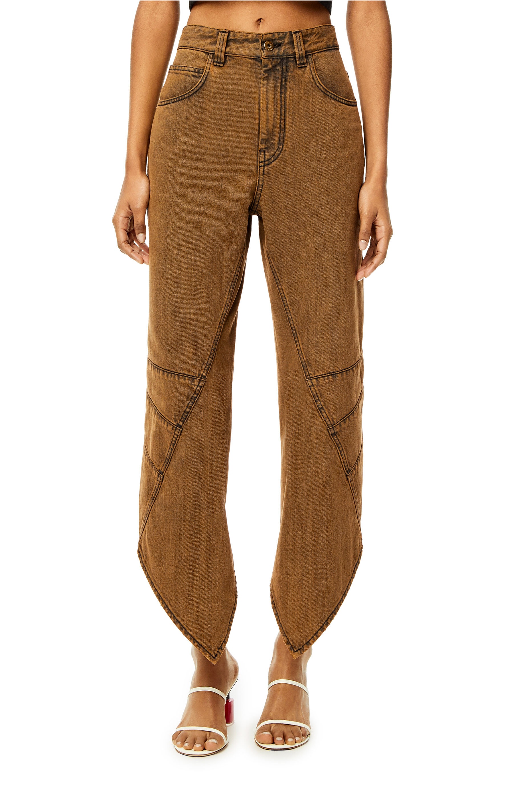 Curved jeans in denim - 3