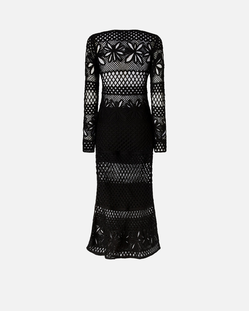 LONG OPENWORK CROCHET DRESS 6