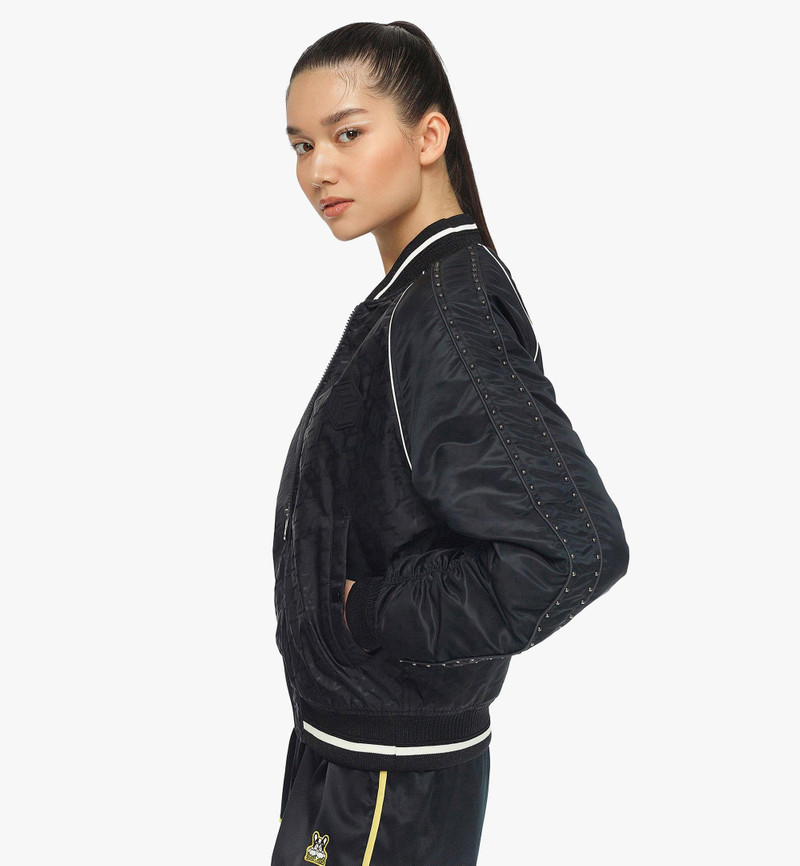 Women’s Après-Ski Cubic Monogram Bomber Jacket in ECONYL® 4